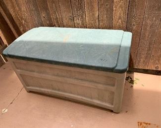 Suncast cushion storage bin