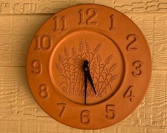 terracotta clock