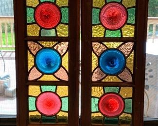 small stained glass windows