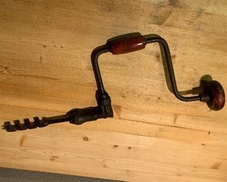 antique drill (shoulder brace)
