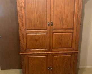 computer workstation armoire