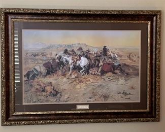 A Desperate Stand 42” x 30” by Charles M. Russell