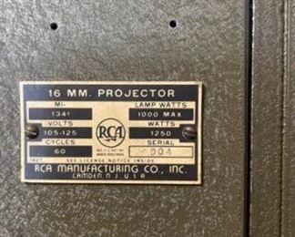 RCA 16mm projector