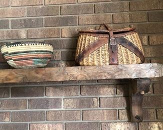 Woven and angler baskets 