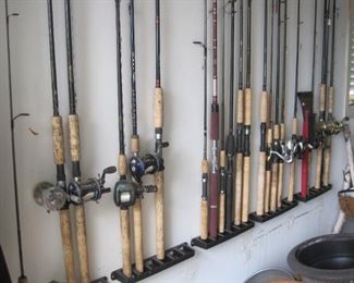 Muskie Rods and Reels.