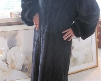 Female Fur Mink Coat.