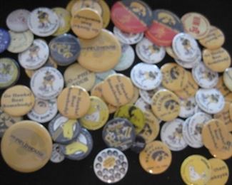 Iowa Hawkeyes Buttons.