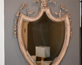 LaBarge Shield Beveled wall mirror