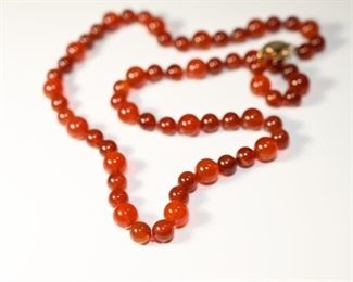 Amber Bead Necklace