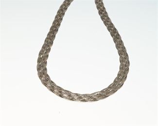 Sterling Silver Braided Necklace