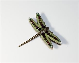 Anne Koplik Enameled Dragonfly Pin