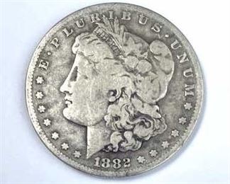 1882-S Morgan Silver Dollar, U.S. $1 Coin