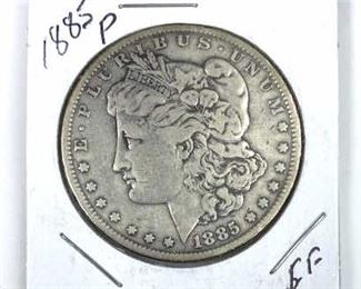 1885 Morgan Silver Dollar, U.S. $1 Coin