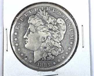 1885-O Morgan Silver Dollar, U.S. $1 Coin