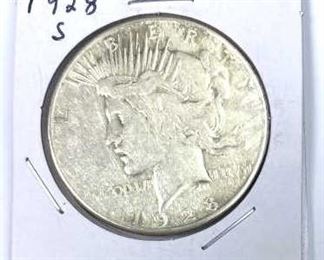 1928-S Peace Silver Dollar, U.S. $1 Coin
