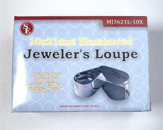 Illuminated Jeweler's Loupe, 10x21mm