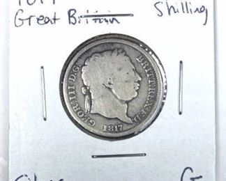 1817 Great Britain Silver 1 Shilling