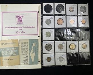 1965 Israel & 1984 United Kingdom Coin Sets