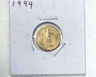 1994 Gold 1/10 American Eagle .999 Fine, U.S.