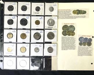 Georgia, Djibouti & Uzbekistan Coin Sets