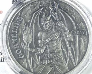 1oz Silver Angel & Demons Antiqued, Cornelius