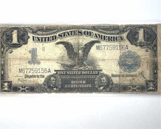 1899 Black Eagle $1 Silver Certificate, U.S.