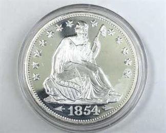 1oz Seated Liberty Style Silver Round .999 Fine