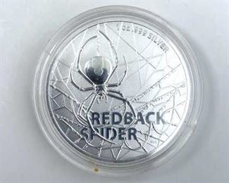 2020 Perth Mint Red Back Spider Silver Coin
