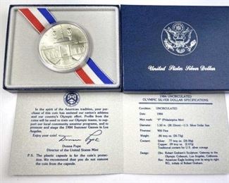 1984 Olympic Silver Dollar Commemorative