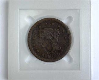1856 U.S. Braided Hair Large Cent