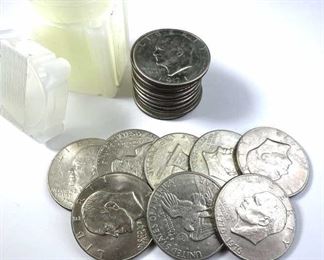 Roll of 20 Ike Dollars, Mixed Dates