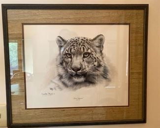 Charles Frace Snow Leopard Print