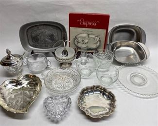 Glassware and Silverplate