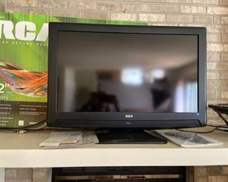 RCA Flat Screen Television and Antenna
