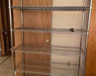 Metal Shelving Unit
