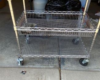 Rolling Metal Cart
