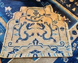 $250 Vintage rug #1.  34” L x 39” W