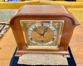 $150 Elliott Clock in wood case.  9" H, 11" W, 4.5" D. 
