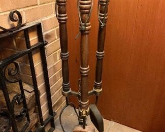 $75 - Vintage fire tools.  34" H. 