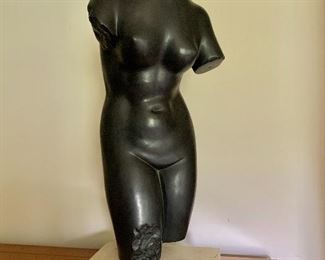 $250  Aphrodite vintage nude bust, 20" H