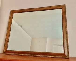 $160 - Vintage mirror.  33" H x 42" W. 