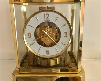 $650 Jaeger Le Coultre Atmos mantel clock 9.25" H x 7.5" W x 6.5 " D