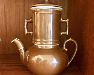 $45 Pilivite Porcelain Pulivuyt France coffee pot.  7.25" H, 6.5" W.  