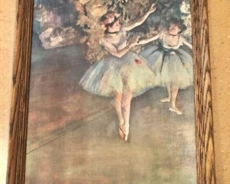 $60 Ballerina print framed on canvas