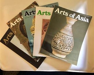 $75 Arts of Asia set of 5 magazines late 1970's 