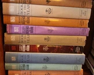 $80 Set of books of various events 