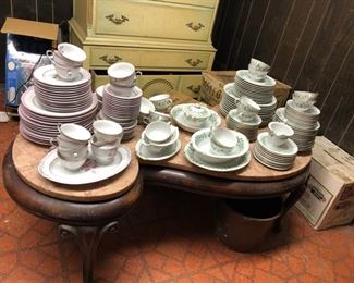 Two sets of vintage china