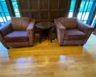Thayer Coggin Chairs
38” Wide 36” Deep and 28” Tall
Round Table 29” Round and 24” Tall