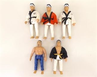 Vintage Original Karate Kid Daniel Laruso, Mr. Miagi, etc. Action Figures 
