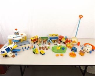 Large Lot of Vintage Fisher Price Toys
